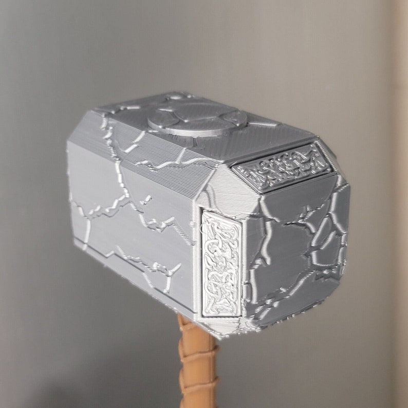 Cracked Magnetic Mjolnir Hammer Mighty Thor - Marvel Fridge Magnet Gift Avengers Love and Thunder Endgame Infinity War Ragnarok Thor's image 8