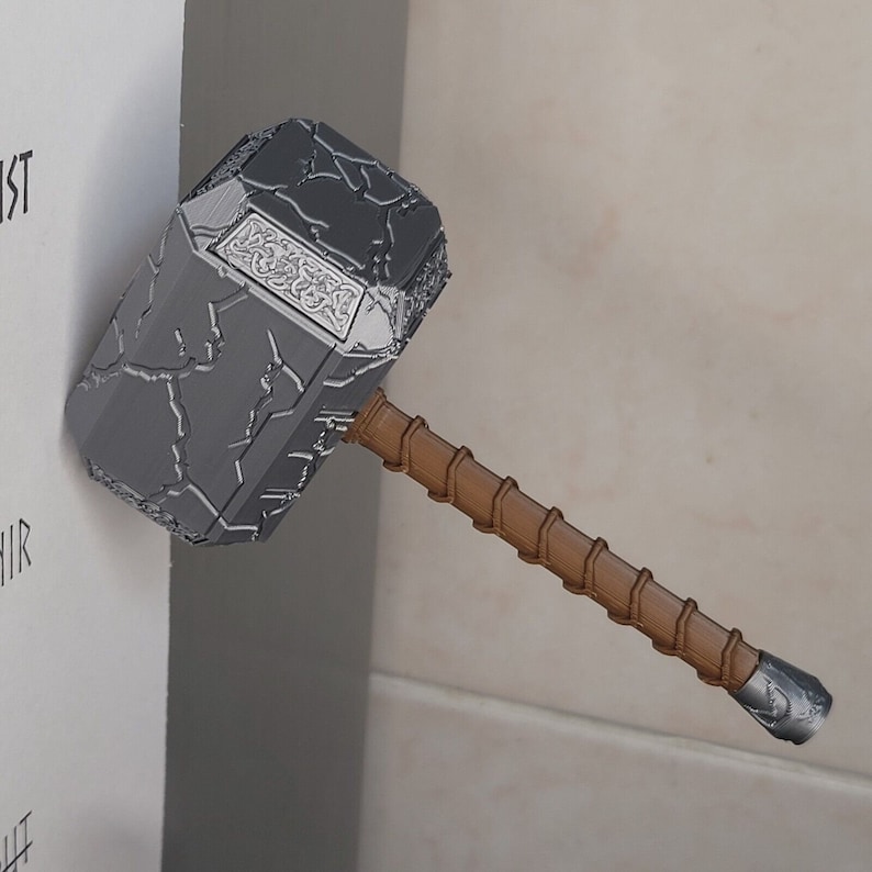 Cracked Magnetic Mjolnir Hammer Mighty Thor - Marvel Fridge Magnet Gift Avengers Love and Thunder Endgame Infinity War Ragnarok Thor's image 7