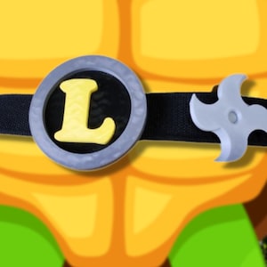 Teenage Mutant Ninja Turtles TMNT Cosplay Belt Buckle/Throwing Stars Halloween Costume Utility Belt Leonardo Michelangelo Donatello Raphael