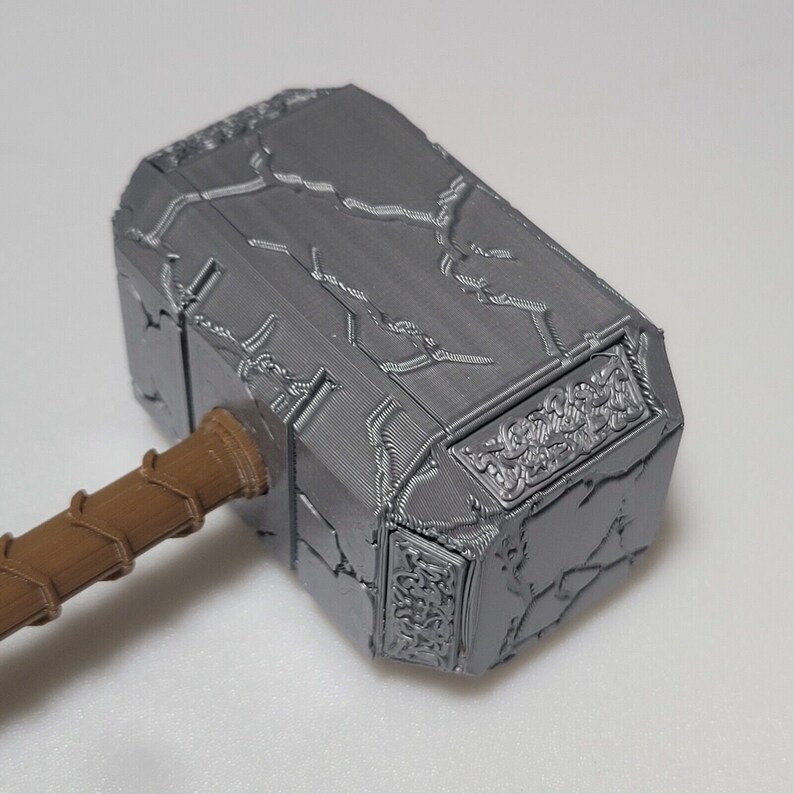 Cracked Magnetic Mjolnir Hammer Mighty Thor - Marvel Fridge Magnet Gift Avengers Love and Thunder Endgame Infinity War Ragnarok Thor's image 3