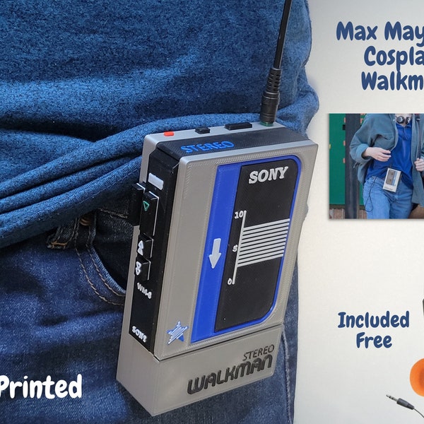 Max Mayfield Cosplay Replik Walkman Inspiriert von Stranger Things Staffel 4 Max Mayfield Kostüm Haloween Retro TV-Show Prop Walkman WM-8 Prop