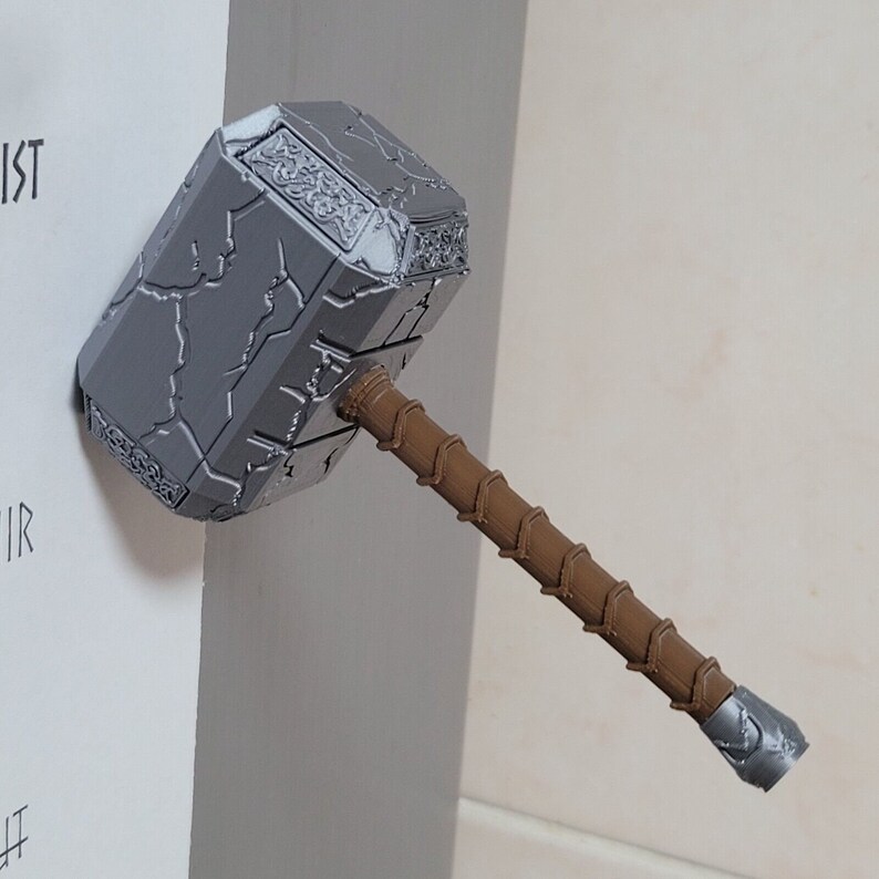 Cracked Magnetic Mjolnir Hammer Mighty Thor - Marvel Fridge Magnet Gift Avengers Love and Thunder Endgame Infinity War Ragnarok Thor's image 2