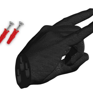 Soporte de pared Rock Hands para baquetas, baquetas, soporte de gancho para baquetas, regalo novedoso para bateristas, arte de pared para estudio de grabación. imagen 3