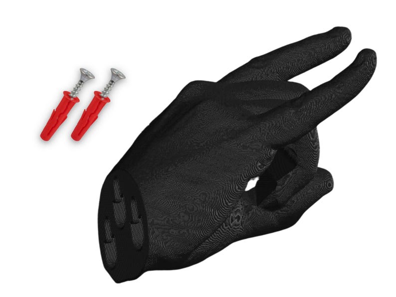 Soporte de pared Rock Hands para baquetas, baquetas, soporte de gancho para baquetas, regalo novedoso para bateristas, arte de pared para estudio de grabación. imagen 3