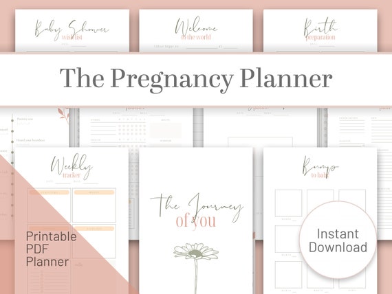 Pregnancy Planner Printable. Pregnancy Journal and Checklist. - Etsy