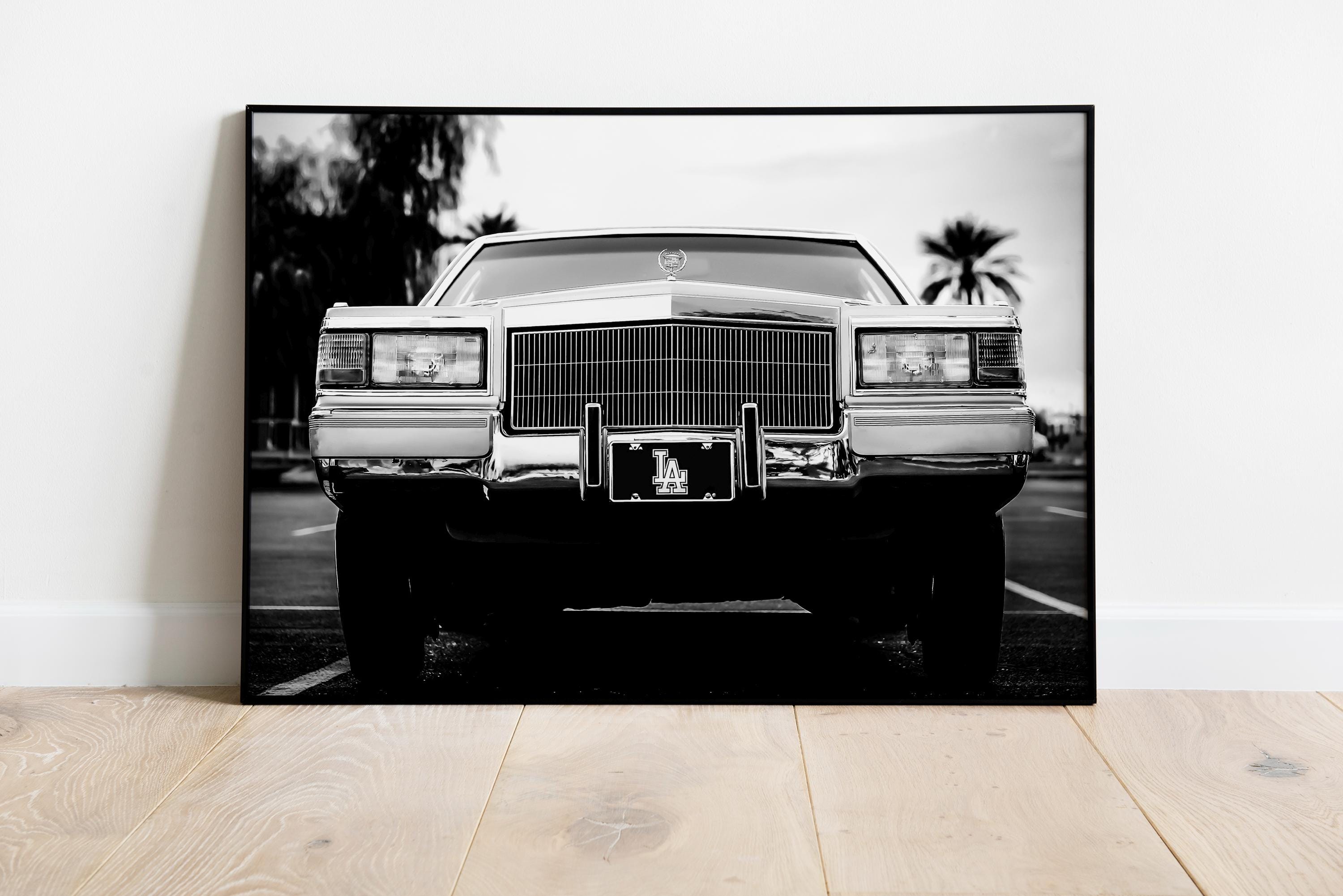 LA or Raiders Cadillac Lowrider Print - Etsy