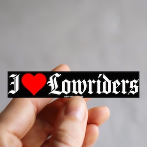 I Love Lowriders Sticker