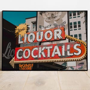 Letrero vintage de Las Vegas/Atomic Liquor Vegas Vibes