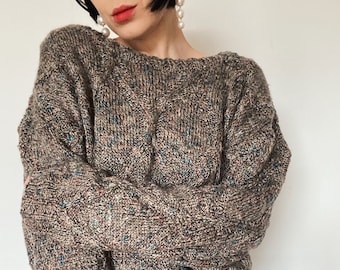 Vintage Pullover| Handmade| Unikat| Slowfashion| Handstrick| Handmade Pullover|Handgefertigt| Strickpullover| Hand knit| knitwear