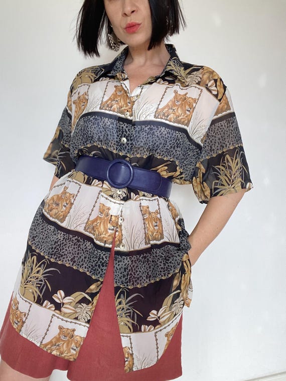 Blusa vintage dos anos 90 Blusa de verão Feminina Única - Main Image