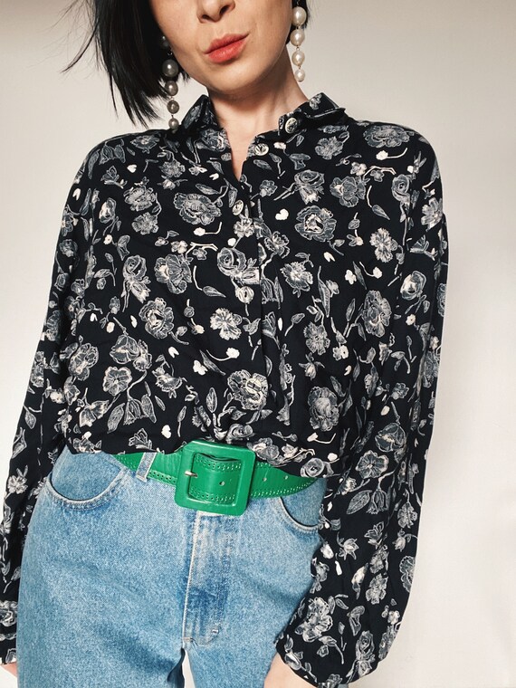 Vintage blouse| Shirt| Unique| Sustainable fashio… - image 6