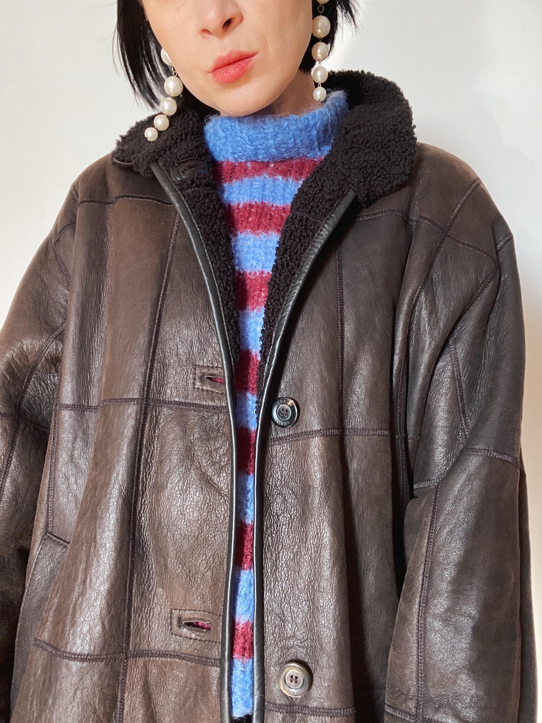 Lederbekleidung Lammfelljacke Damen Christ Vintage 90er CHRIST