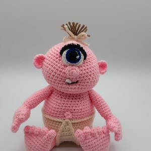 Cecil the Baby Cyclops Crochet Amigurumi Pattern