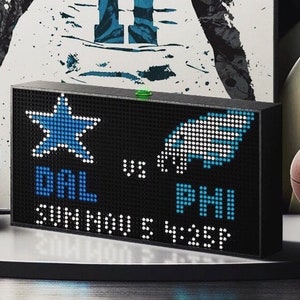 GLANCE LED | Live Sport Stock Crypto LED Ticker Man Cave Decor Man Cave Gift Man Cave Bar Sport Office Gift Sport Lover Gift Room Decoration
