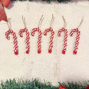 Handmade Candy Cane Christmas Tree Ornament