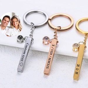 Personalized Projection Keychain Custom Name Custom Picture Keychain Personality Pet Photo Projection Keychain Personalized gifts