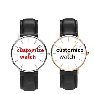 Personalized Photo Watches for Men Women Leather Strap Wrist Custom Any Name Wrist Watch for Couple Boyfriend Father's Day Christmas gift image 10