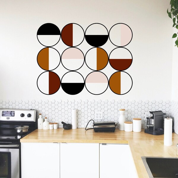 Half Circle Wall Decal Etsy