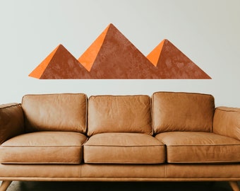 Egyptian Pyramids Wall Decal, Egypt Large Vinyl Sticker, Mural Art Decoration Removable Prints Peel And Stick Wall Decal