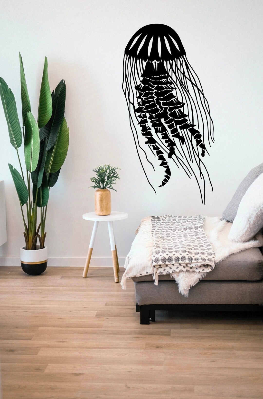 Jellyfish Wall Decal Nautical Large Vinyl Sticker Bathroom Etsy