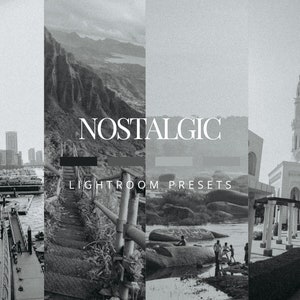 Nostalgic Black & White Lightroom Preset for Mobile