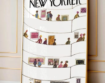 Vintage New Yorker Cover Poster, März 1975 Museum Druck (digitaler Download)