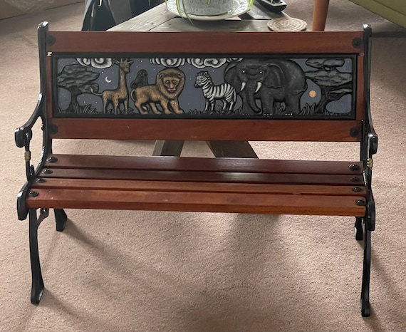 Animal garden bench hotsell