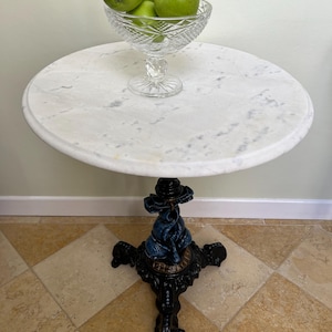 Antique Victorian cast iron &#39;sea monster&#39; bistro occasional table
