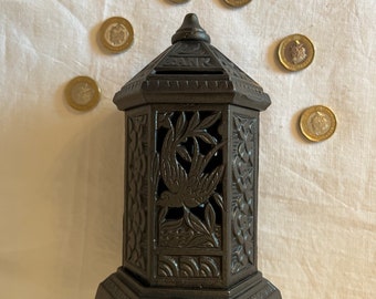 Antique Victorian cast iron 'bank'/'postbox' children's money box