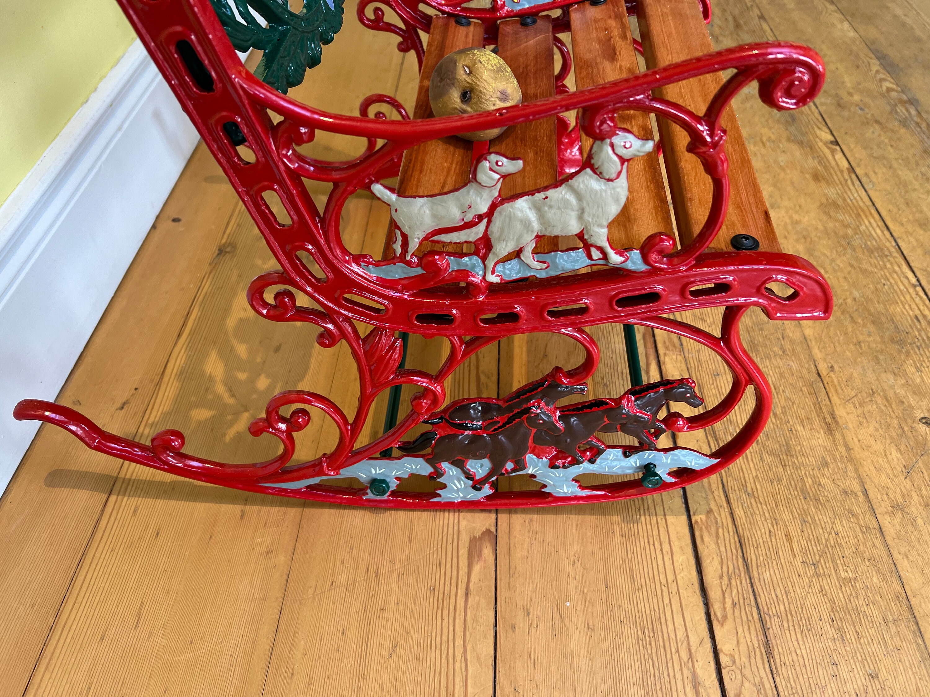 Antique Cast Iron Children's Rocking Chair - Etsy UK