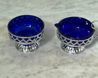 Par de cuencos para condimentos vintage