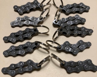 Upcycled Bicycle Chain Keychain