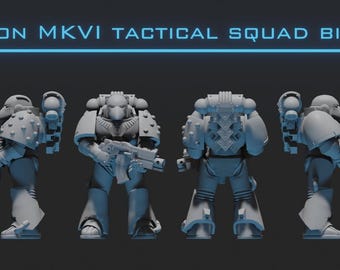 Space Troop Chapter Legionarie Builder MK6 MKVI Armor Marine Tactical AoS SCIFI war games Dungeons Proxy Descent Role Dragons RPG Tabletop