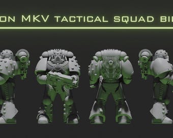 Space Troop Chapter Legionarie Builder MK5 MKV Armor Marine Tactical AoS SCIFI war games Dungeons Proxy Descent Role Dragons RPG Tabletop