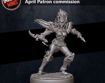 Red Assassin AoS war games Role Dungeons And Dragons Proxy Descent Tabletop RPG Tabletop Imagine Minis