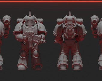 Space Troop Chapter Legionarie Builder MK3 MKIII Armor Marine Tactical AoS SCIFI war games Dungeons Proxy Descent Role Dragons RPG Tabletop