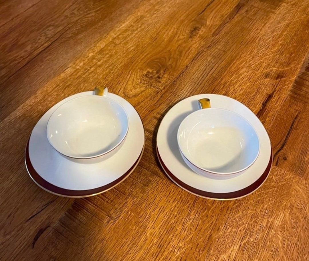 Vintage Fine China sango Japan Cup & Saucer Set of 2 Etsy