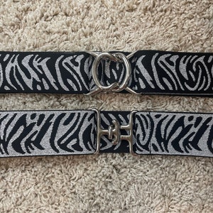 Zebra Elastic Belt - Etsy display picture 1