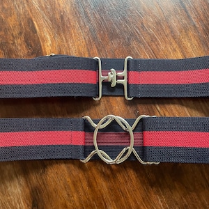 2” navy and red belt