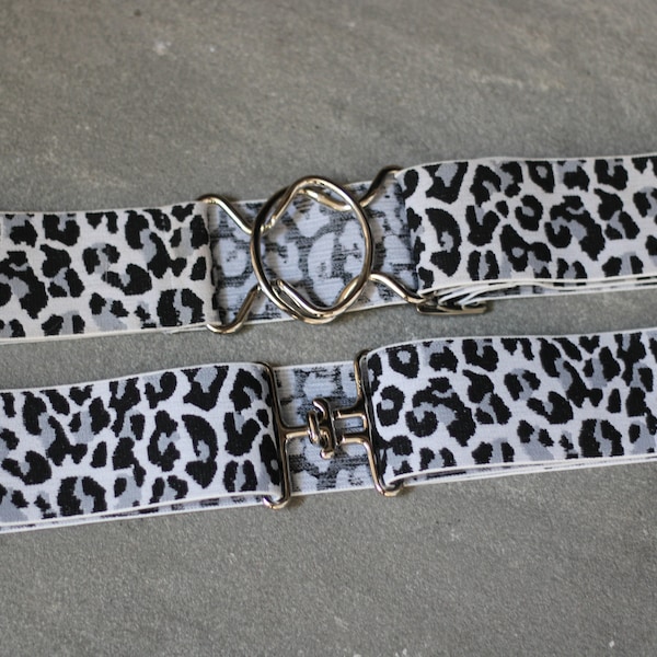 2” cheetah print elastic belt