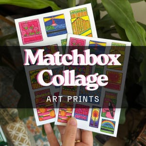 Matchbox Collage Art Print: Home and Wall Decor