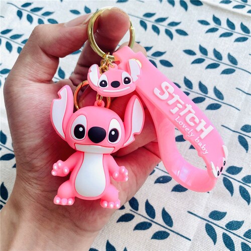 Stitch Safety Keychain Set Etsy