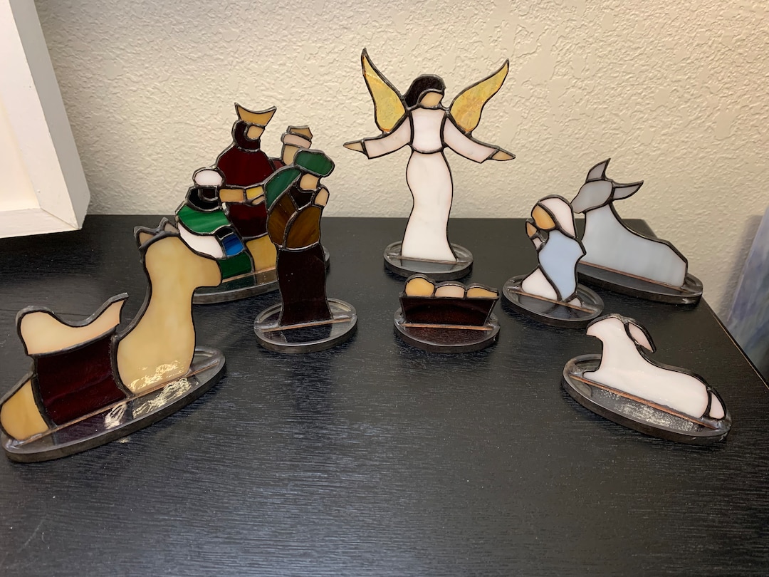 Stained Glass Nativity Set MADE TO ORDER Etsy