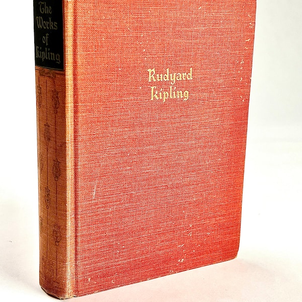 Works of Rudyard Kipling 1937 Black Readers Service Co Vintage Book