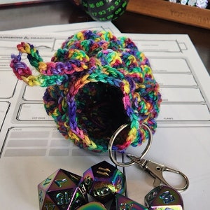Prismatic Spray Mini Dragon Scale Dice Bag.
