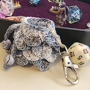 Micro Dragon Scale Dice Bag (gray)