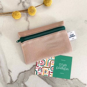 Porte-Monnaie en Tissu - Modèle Rose Poudré | Oya Pampa