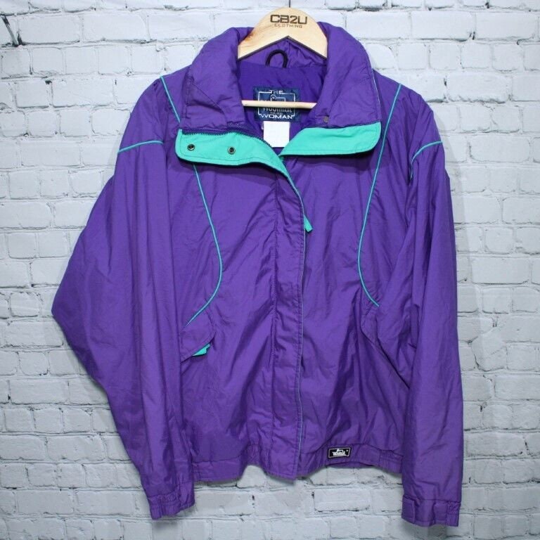 Purple and Green Windbreaker - Etsy UK