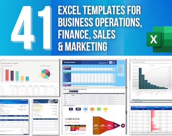 41 Excel Templates for Business Operations, Finance, Sales & Marketing