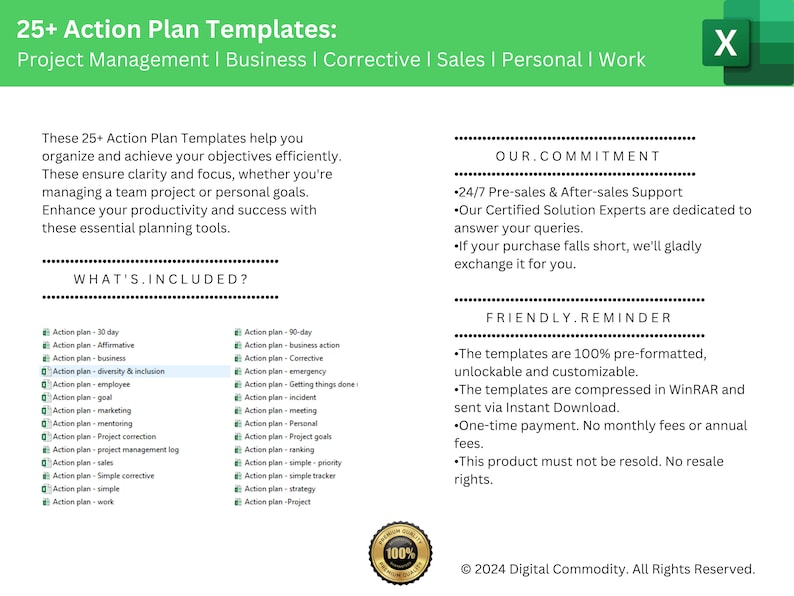 25+ Action Plan Templates: Project Management ǀ Business ǀ Corrective ǀ ...